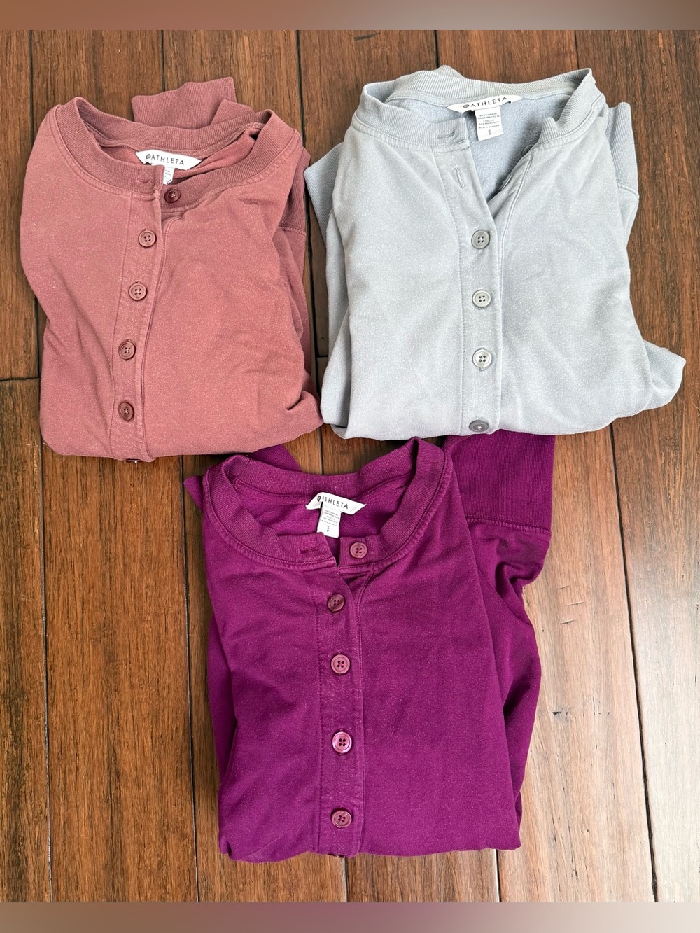 Athleta Balance Henley Pullover Sweatshirt Bundle Size Small